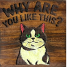 Sarcastic Cat Drink Coasters (Single Coaster)
