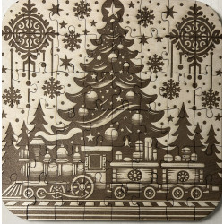 Christmas Toy Train Jigsaw Puzzle (48pcs)