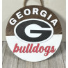 Georgia Bulldogs Inspired - Round Wood Sign