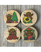 Wood Drink Coasters